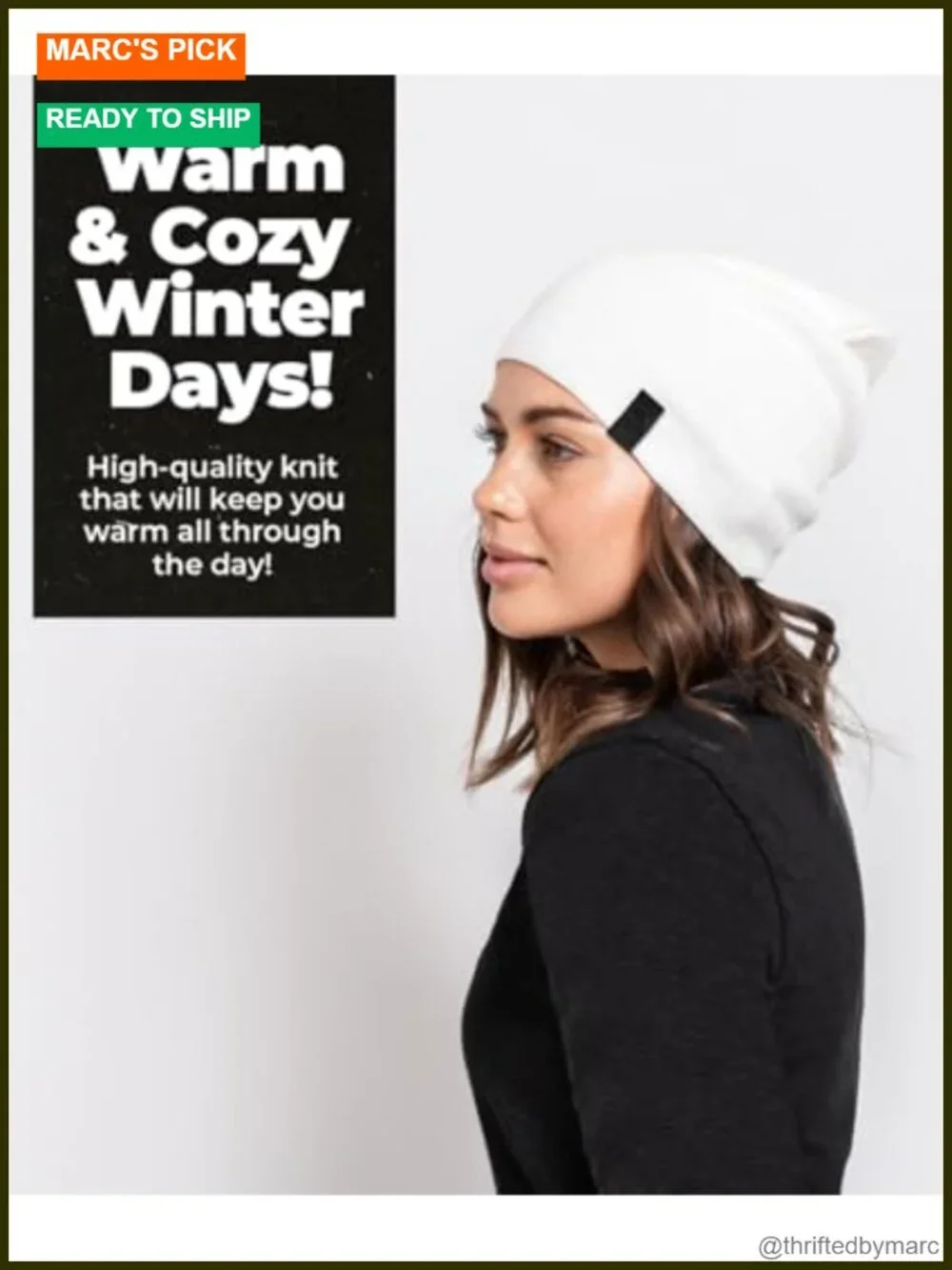 Warm Slouchy Beanie Hat - Deliciously Soft Daily Beanie in Fine Knit